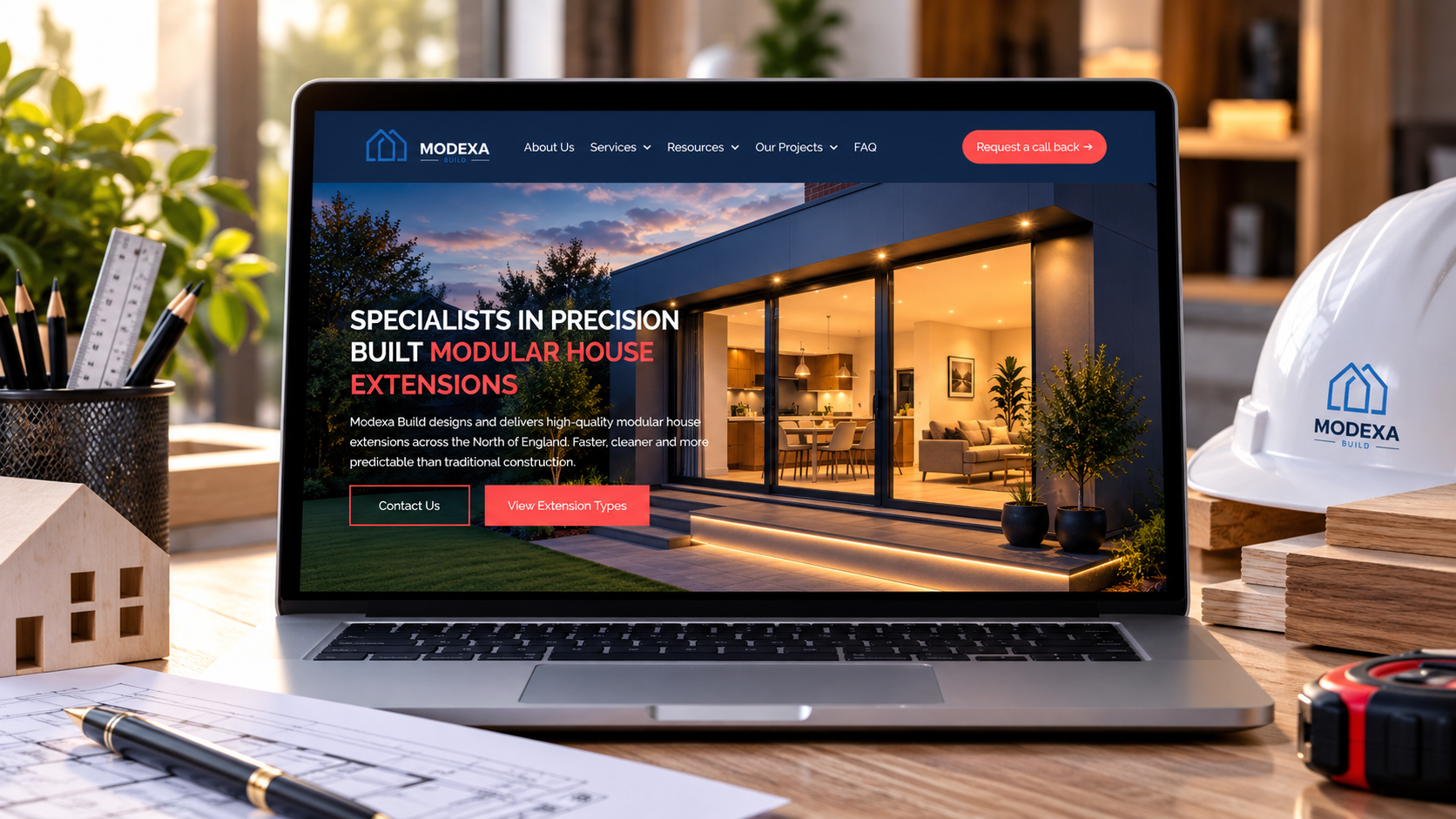 Modexa Build website